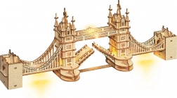 Drewniane puzzle 3D Tower Bridge z oświetleniem LED