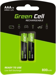 Akumulatory ładowalne Green Cell AAA HR03 800 mAh 2 szt.