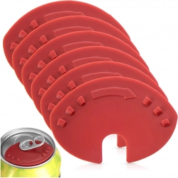 Otwieracz i higieniczna nakrywka do puszek 2w1, zestaw 6 szt.