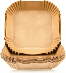 Papierowe wkładki do frytownicy beztłuszczowej 16 cm, 50 szt.