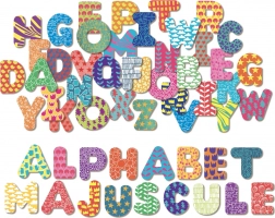 Drewniane magnesy Vilac Duża Abeceda