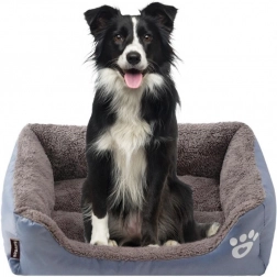 Duże szare legowisko dla psa lub kota