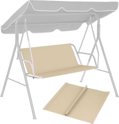 Poduszka na huśtawkę ogrodową 127x100 cm Beżowy MultiGarden