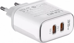 Ładowarka sieciowa LDNIO 35 W z dwoma USB‑C do iPhone + kabel USB‑C – Lightning