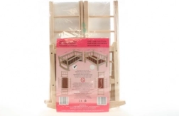 Drewniana kołyska dla lalek