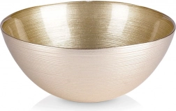 Szklana miska złota 21 cm, 1,7 l