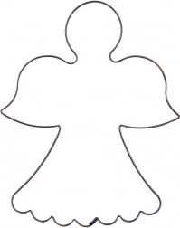 Metalowa foremka do wykrawania anioł 9,5 cm