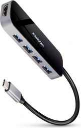 Wieloportowy Hub USB‑C 3.2 Gen 1 AXAGON HMC-6H4A z HDMI i 4 portami USB‑A