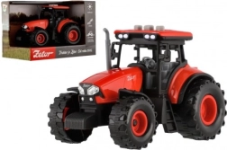 Plastowy traktor ZETOR z napędem na sprężynę, światłem i dźwiękiem 14 cm