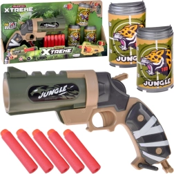 Pistolet na piankowe naboje JUNGLE z tarczami strzeleckimi dla dzieci