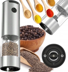 Elektryczny młynek do przypraw z oświetleniem LED