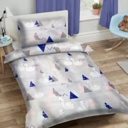 Pościel dziecięca 90x120 cm – łabędzie POLSKI PRODUKT