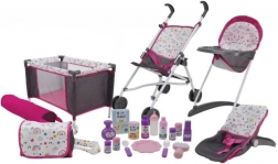 Duży zestaw akcesoriów do lalek, 21 szt.