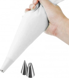 Silikonowy rękaw cukierniczy z 2 tylkami 30 cm