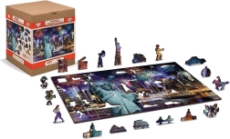 Drewniane puzzle Nowy Jork w nocy