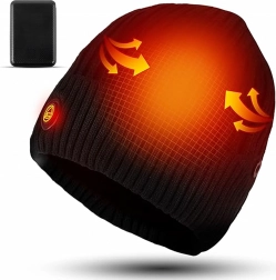 Podgrzewana zimowa czapka z powerbankiem