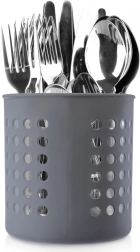 Ociekacz stojący na przybory kuchenne, szary