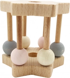 Gryzak grzechotka gwiazdka różowa