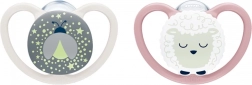 Smoczek dla dzieci NUK Perfect Match Air Night Firefly/Sheep 0–6 miesięcy, 2 szt.