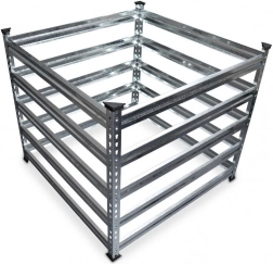 Stalowy kompostownik ogrodowy 120 × 120 cm