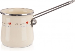 Kremowy emaliowany tygielek TONCA 600 ml