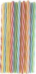 Kolorowe wielorazowe słomki 22 cm – zestaw 50 szt.