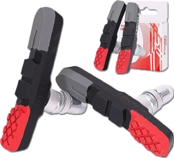 Klocki hamulcowe V-brake z gwintem do rowerów MTB, trekkingowych i miejskich