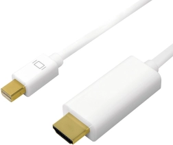 Kabel Mini DisplayPort do HDMI 4K 5 m biały