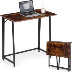 Składane biurko 80 × 45 cm w stylu loft MODERNHOME