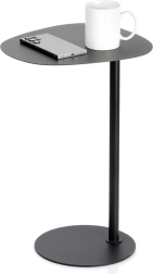 Metalowy boczny stolik kawowy czarny 35 × 25 × 53 cm