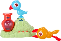 Zabawka agility dla ptaków, która pije wodę