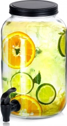 Szklany dyspenser do napojów z kranikiem 3,2 l