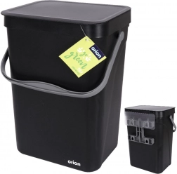 Wiszący kosz na śmieci 10 l czarny