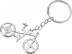 Srebrny brelok w kształcie roweru