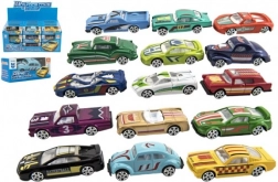 Metalowy wyścigowy samochód 6 cm w pudełku