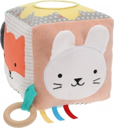 Tekstylna kostka motoryczna dla niemowląt od Petit Collage