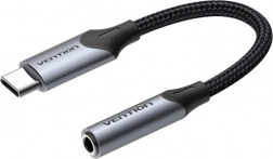 Adapter audio USB‑C męski do gniazda 3,5 mm żeńskiego Vention BGJHA 0,1 m