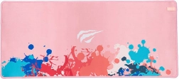 Podkładka pod mysz do gier Różowa z kolorowymi wzorami