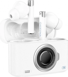 Bezprzewodowe słuchawki dokanałowe ONIKUMA T18 biała