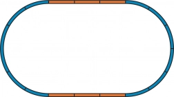 Piko podkład pod zestaw torów A – podstawowa pętla H0