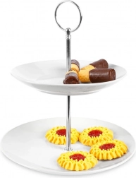 Porcelanowa dwupoziomowa etażerka 21 cm