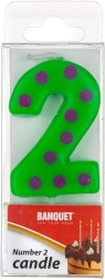 Świeczka urodzinowa cyfra 2