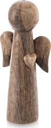 Drewniana figurka anioła z mango 21 cm