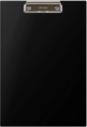 Klasyczna podkładka do pisania A4 z metalowym klipsem czarna