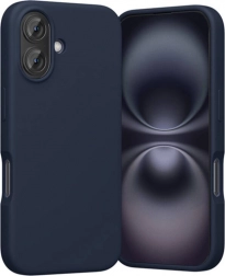 Silikonowe etui Vention do iPhone 16 Plus z MagSafe, niebieskie