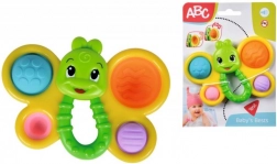 grzechotka motylek dla niemowląt z miękkimi wypełnieniami i rączką