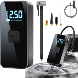 Elektryczny Przenośny Mini Kompresor z Latarką LED