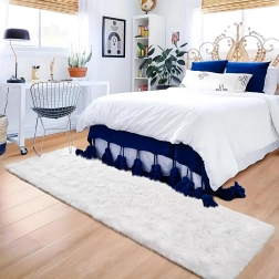 Pluszowy dywan shaggy do salonu i sypialni 120 × 80 cm