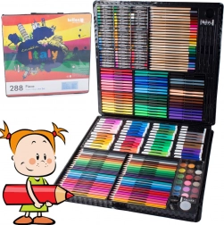 Artystyczny zestaw malarski w walizce 288 szt.