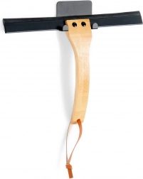 Zawieszana ściągaczka do okien i prysznica Vilde z bambusową rączką